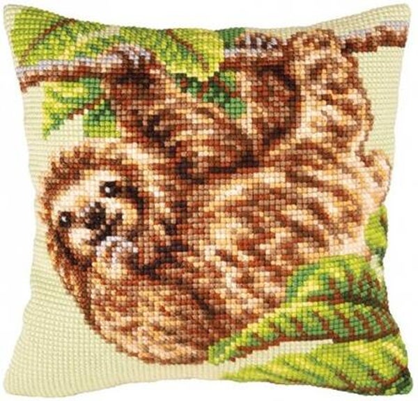 Kussen Borduurpakket - Sloth