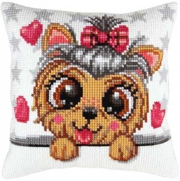 Kussen Borduurpakket - Yorkshire Terrier