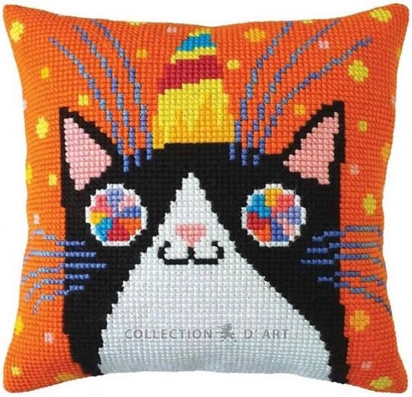 Kussen Borduurpakket - Fun Party