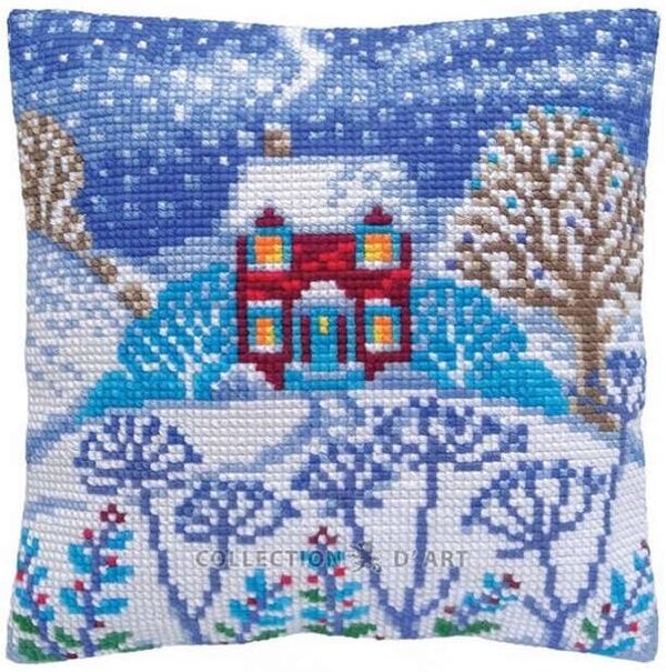Kussen Borduurpakket - Beautiful Winter