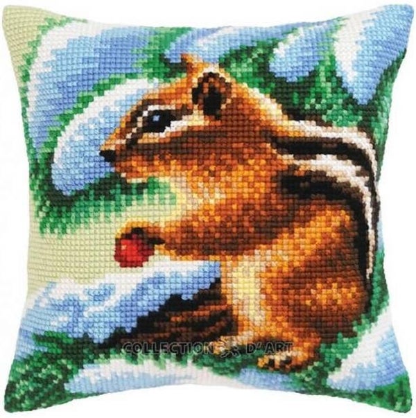 Kussen Borduurpakket - Chipmunk