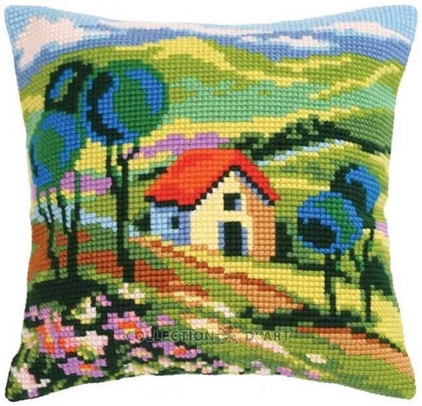 Kussen Borduurpakket - Green Hills