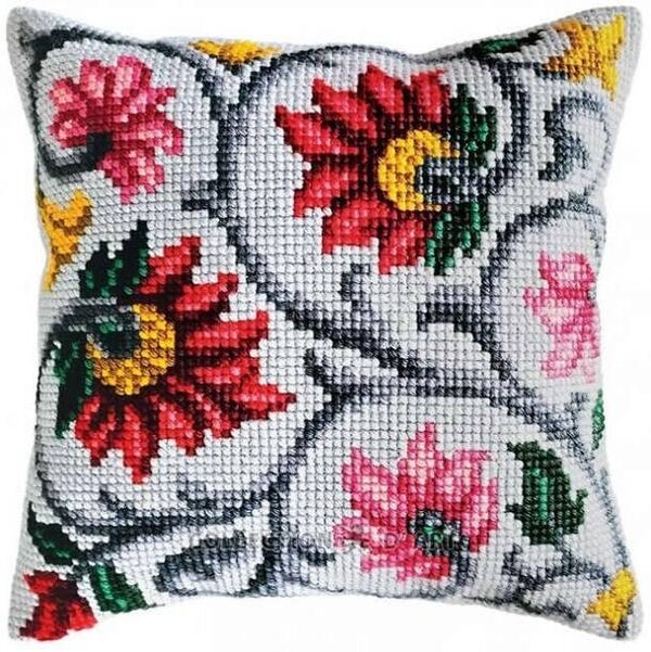 Kussen Borduurpakket - Floral Ornament