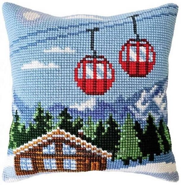 Kussen Uittel Borduurpakket - Winter Holidays