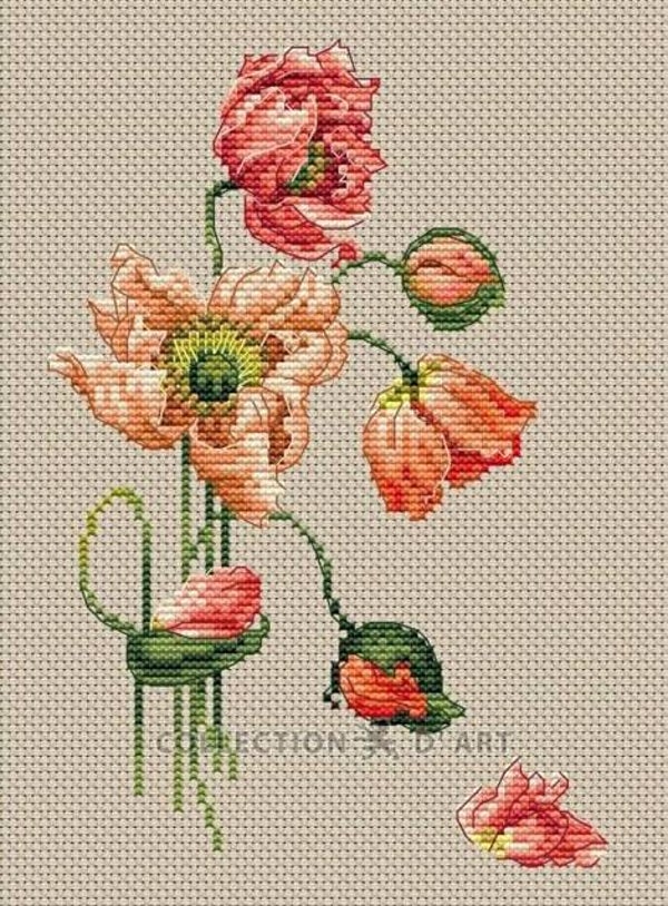 Borduurpakket - Poppy