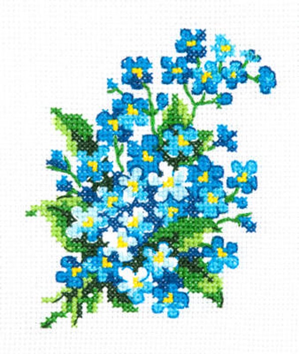Borduurpakket - Forget-Me-Nots