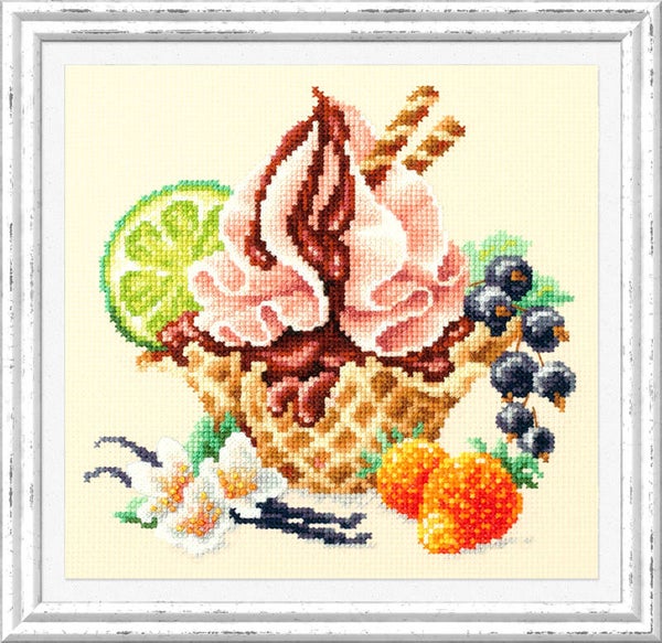 Borduurpakket - Vanilla Ice Cream