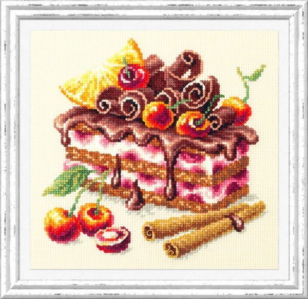 Borduurpakket - Cherry Cake