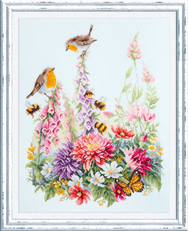 Borduurpakket - Singing Robins