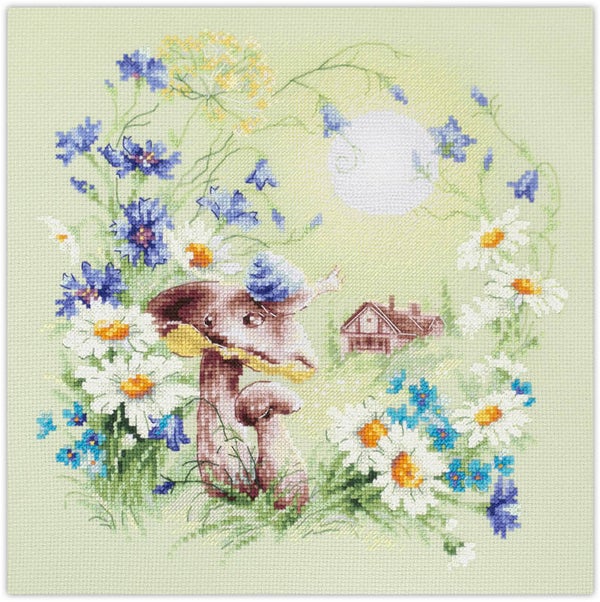 Borduurpakket - Meadow Stories - Snail