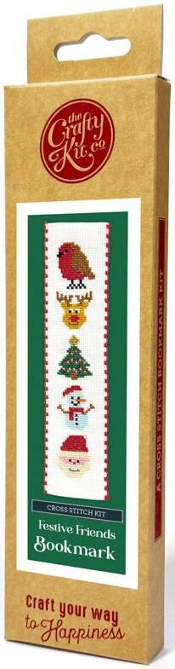 Borduurpakket - Bookmark - Festive Friends