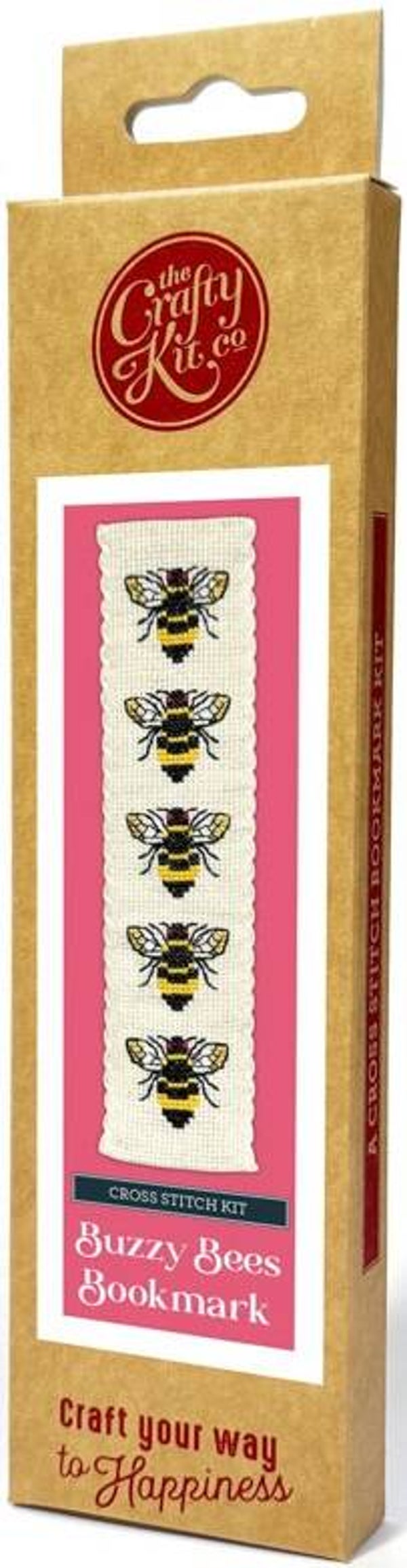 Borduurpakket - Bookmark - Buzzy Bees