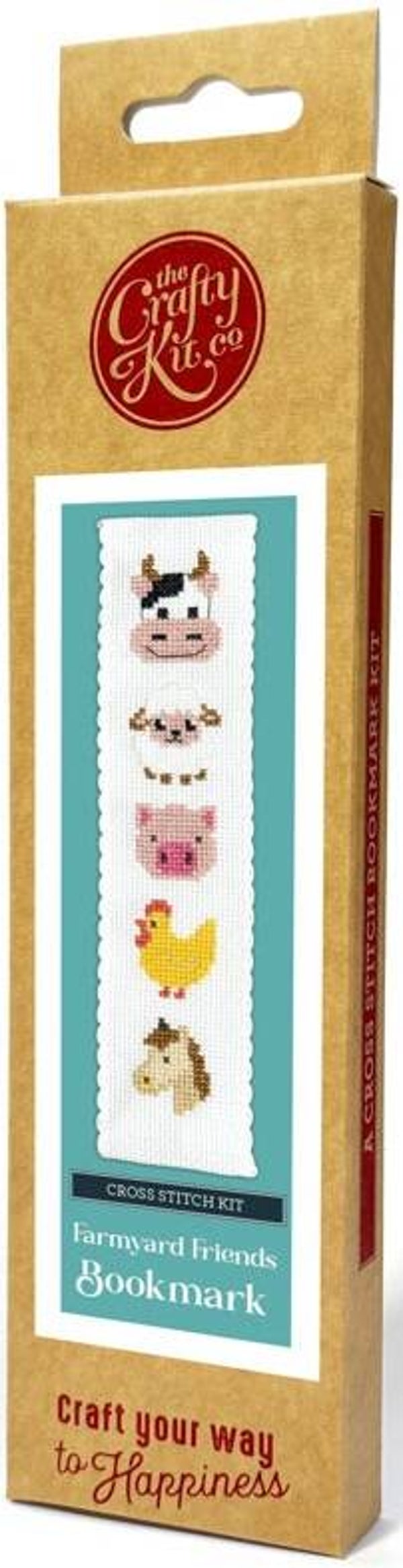 Borduurpakket - Bookmark - Farmyard Friends