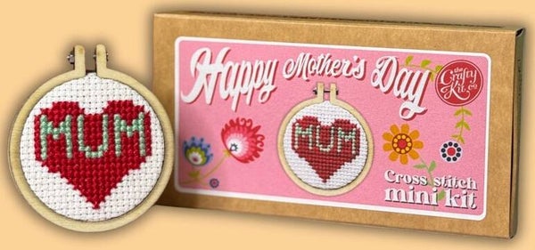 Borduurpakket - Matchbox - Happy Mother's Day (Heart)
