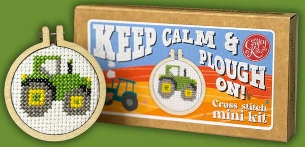 Borduurpakket - Matchbox - Keep Calm & Keep Ploughing on