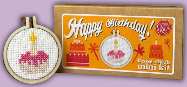 Borduurpakket - Matchbox - Happy Birthday (Cake)