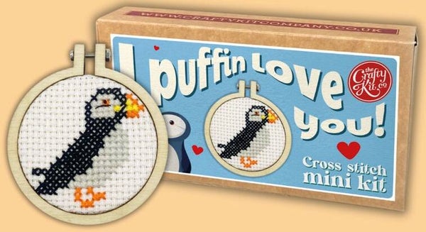 Borduurpakket - Matchbox - I Puffin Love You!