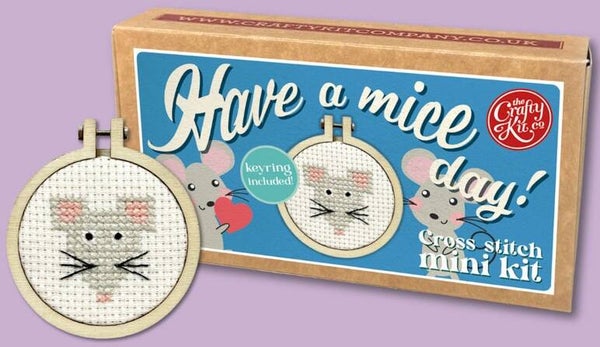Borduurpakket - Matchbox - Have a Mice Day!