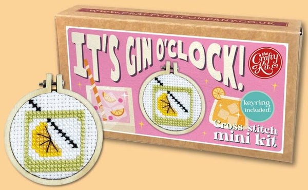 Borduurpakket - Matchbox - It's Gin o'Clock!
