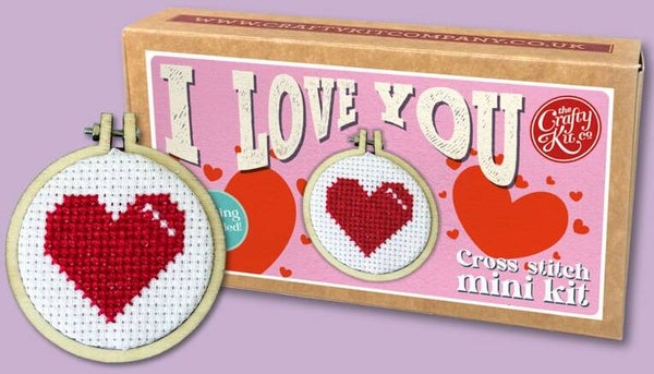 Borduurpakket - Matchbox - I Love You
