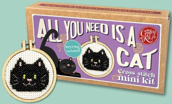 Borduurpakket - Matchbox - All You Need is a Cat