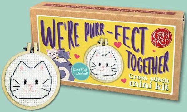 Borduurpakket - Matchbox - We're Purr-fect Together!