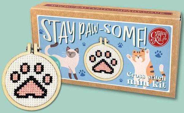 Borduurpakket - Matchbox - Stay Paw-some!