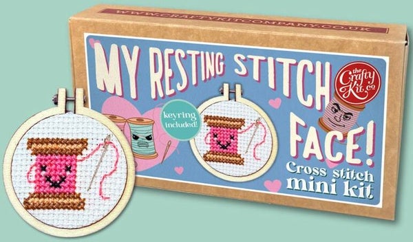 Borduurpakket - Matchbox - My Resting Stitch Face!