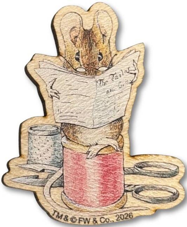 Wooden Needle Minder - Tailor of Gloucester