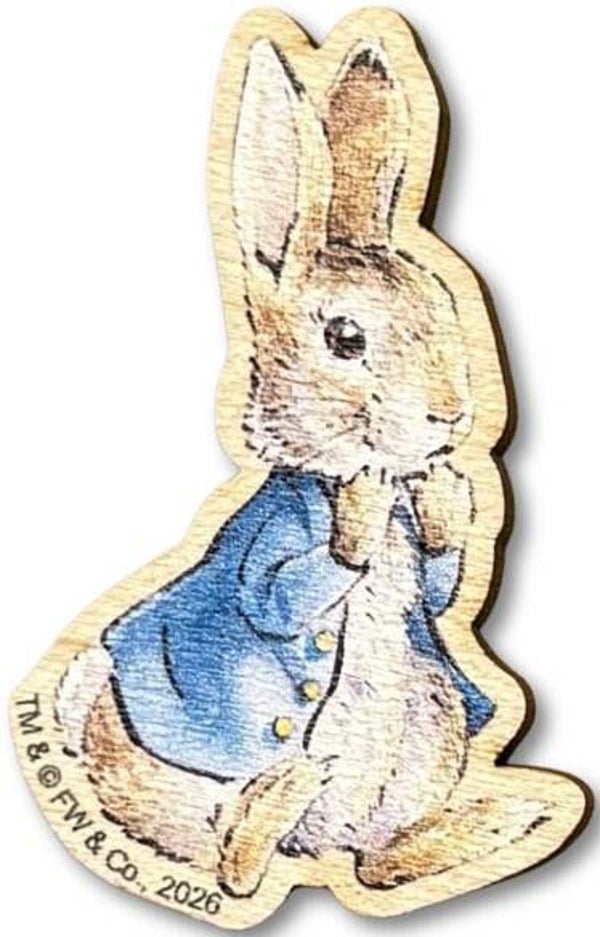 Wooden Needle Minder - Peter Rabbit