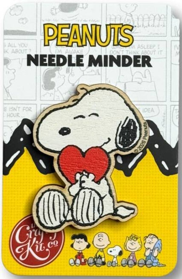 Wooden Needle Minder - Love from Snoopy