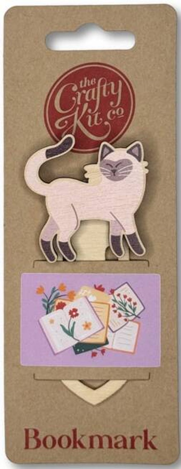 Wooden Bookmark - Cat - Siamese