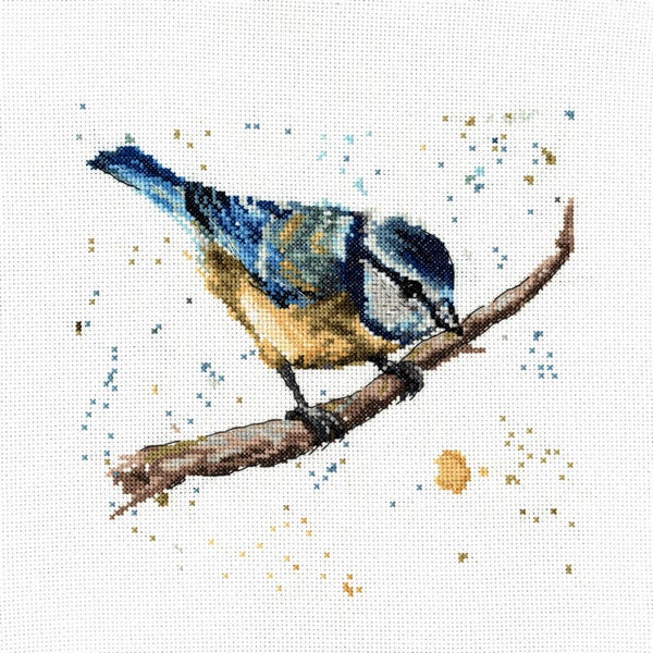 Borduurpakket - Betty the Blue Tit