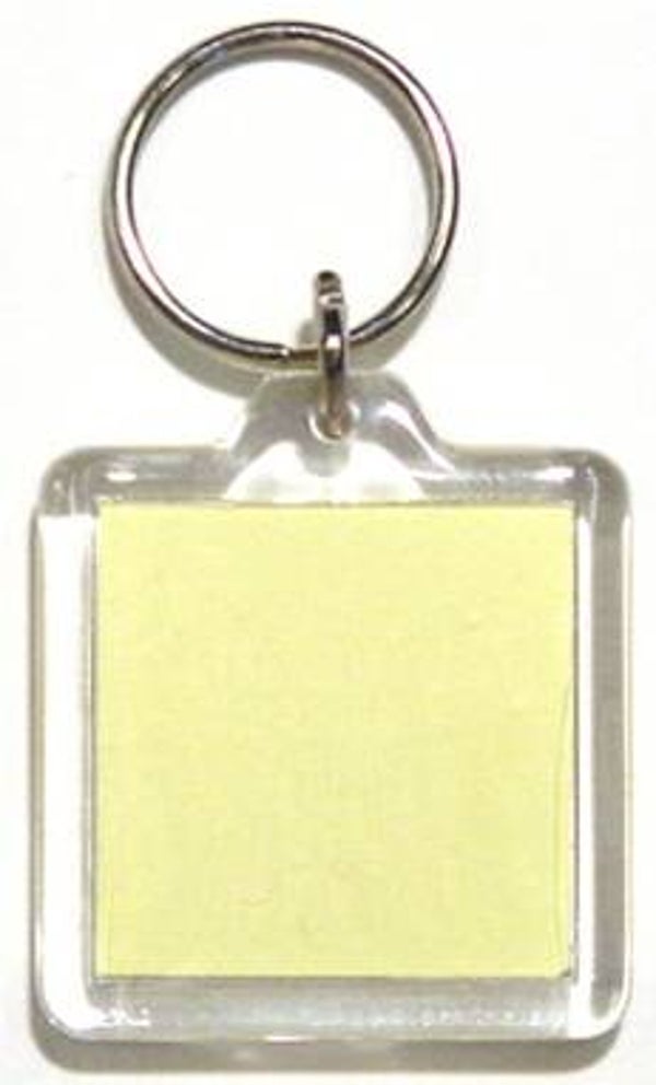 Plexiglas Sleutelhanger - Vierkant