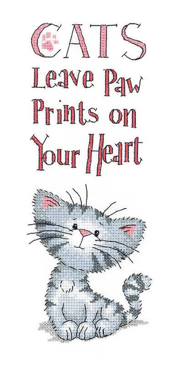 Borduurpakket - Cats' Paw Prints