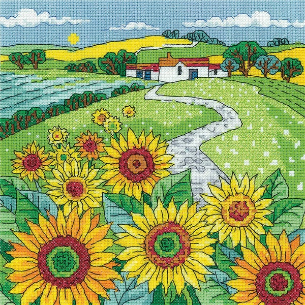 Borduurpakket - Sunflower Landscape