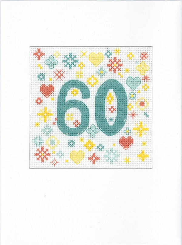 Borduurpakket - Card - Congratulations 60