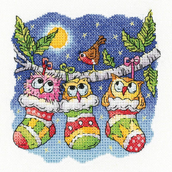 Borduurpakket - A Christmas Hoot