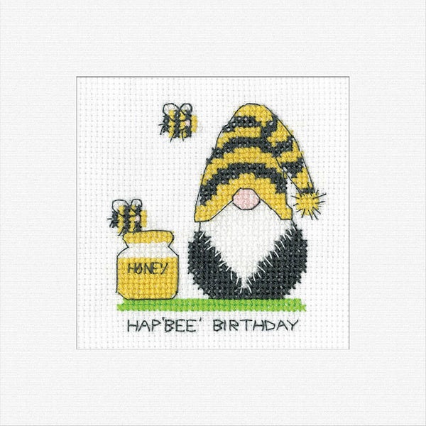 Borduurpakket - Gonk - Birthday Bee Card