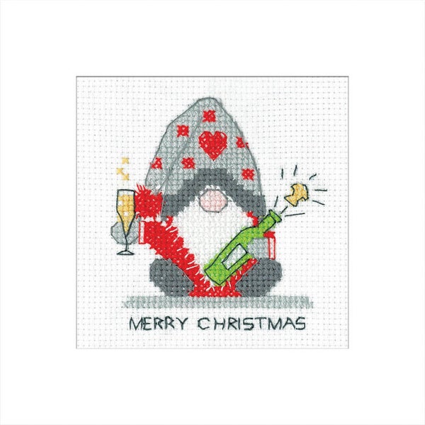 Borduurpakket - Gonk Card - Christmas Fizz