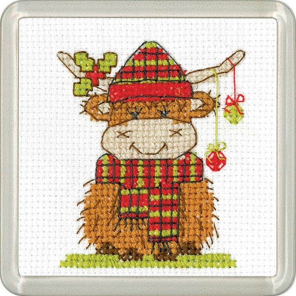 Borduurpakket - Highland Coaster - Tartan