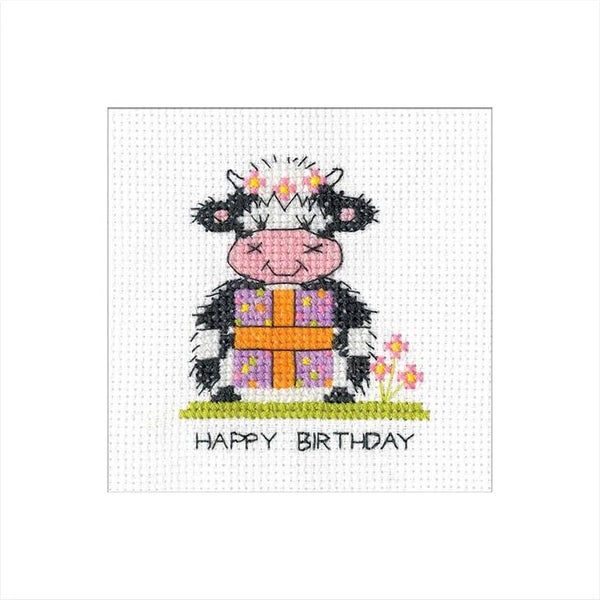 Borduurpakket - Milkshake Card - Present