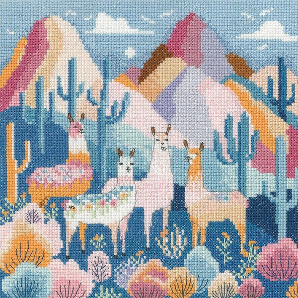 Borduurpakket - Llama Drama