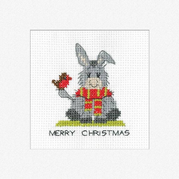 Borduurpakket - Donkey Card - Christmas Scarf