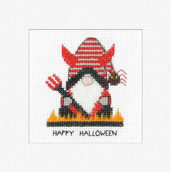 Borduurpakket - Gonk Card - Devil Halloween