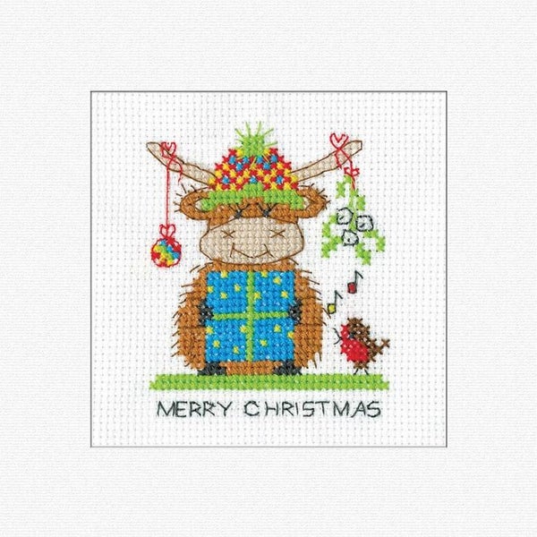 Borduurpakket - Highland Card - Mistletoe