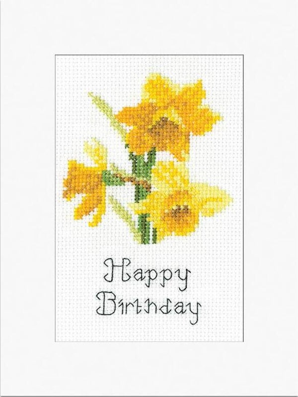 Borduurpakket - Greeting Card - Daffodil