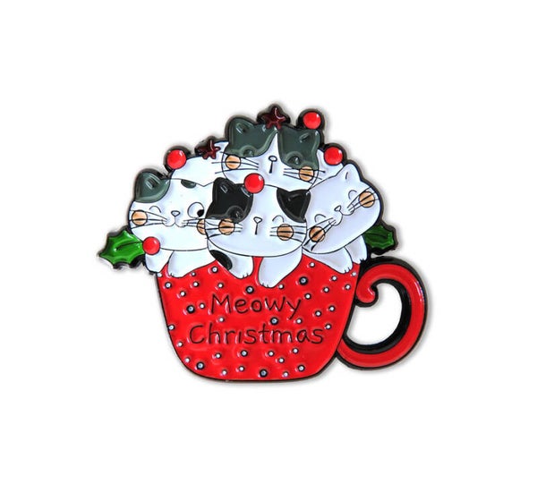 Needle Minder - Meowy Christmas