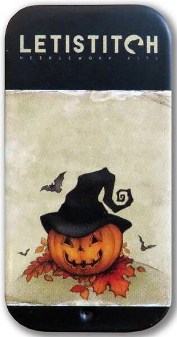 Metallic Needlebox Happy Pumpkin