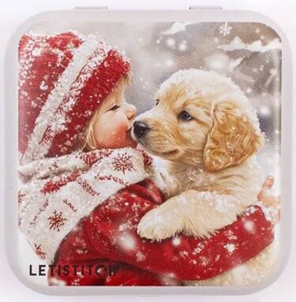 Metallic Box - Puppy Love